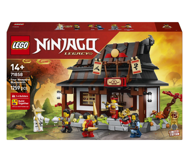 LEGO NINJAGO 71858 Kuźnia cztery bronie — 15-lecie - 1473542 - zdjęcie
